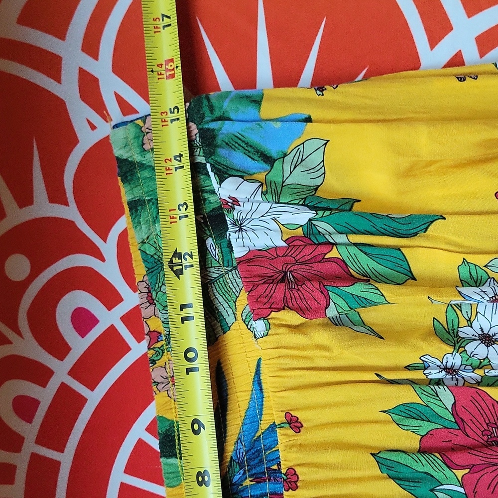 Colorful Solitaire Maxi Skirt with Lace Detail - Picture 5 of 6